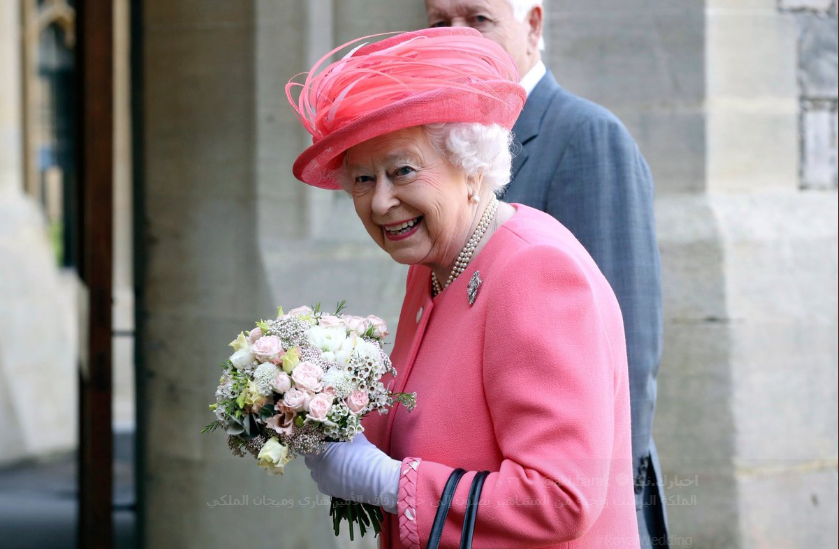 الملكة اليزابيث تصل إلى حفل زفاف الأمير هاري وميجان الملكي 
