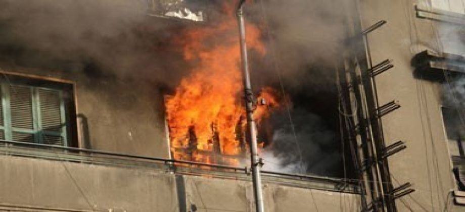 حريق شقة سكنية بالعاشر من رمضان 