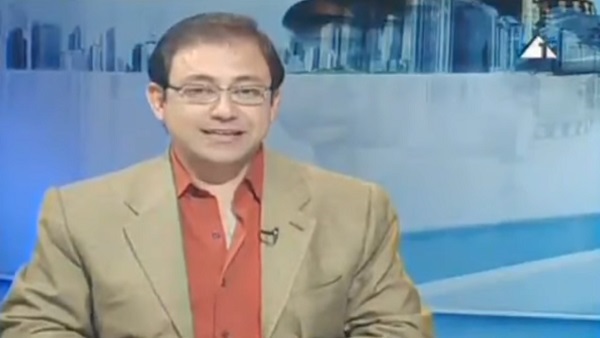 مذيع التلفزيون المصري يتعرض لحادث