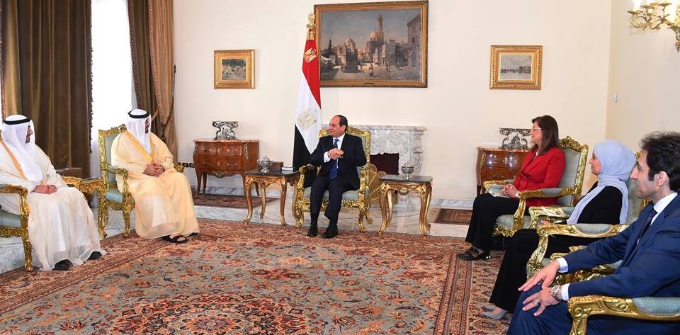 السيسي يستقبل وفدا وزاريا إماراتيا ويبحث تبادل الخبرات بين المؤسسات 8 السيسي