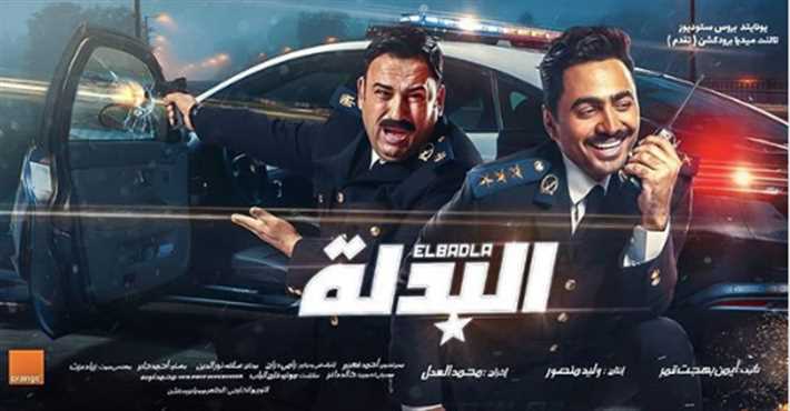 تامر حسني يحتفل مع السقا ومحمد إمام بنجاح «البدلة» بعد إيرادات 4 مليون ونصف 1 امر حسني يحتفل مع السقا ومحمد إمام بنجاح «البدلة»