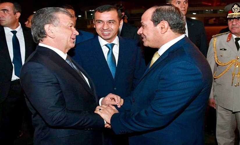 السيسي يوقع على عدداً من الاتفاقيات مع الرئيس الأوزبكي 1 السيسي