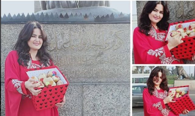 سما المصري تحتفل بعيد الحب المصري بالبطاطس