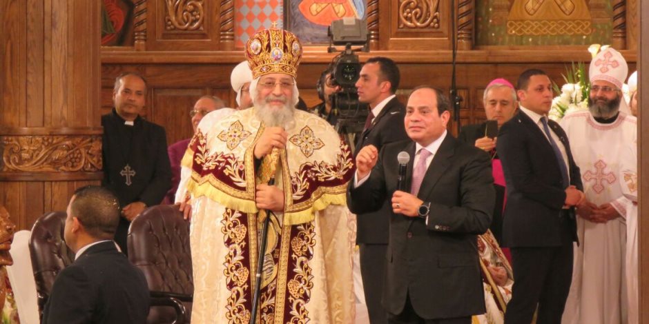 عبد الفتاح السيسى والبابا تواضروس