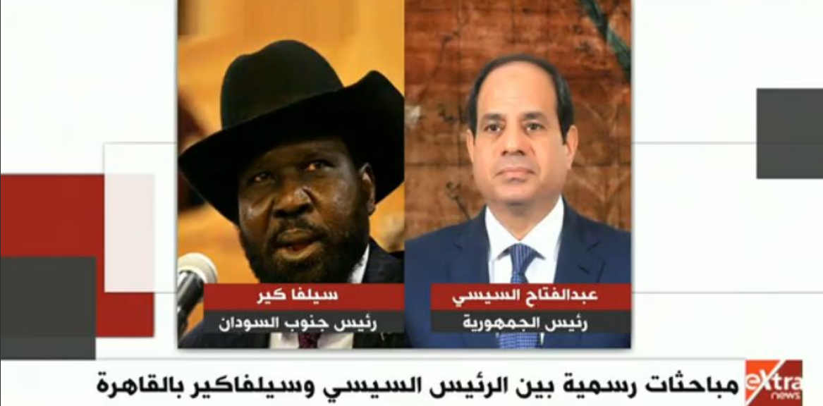 السيسي: مصر حريصة على تقوية العلاقات مع جنوب السودان ودعم استقراره 11 السيسي و رئيس جنوب افريقيا