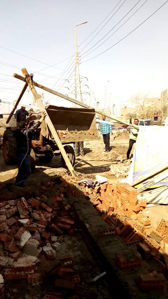 إزالة 107 حالة تعدي على الأراضي الزراعية بالشرقية