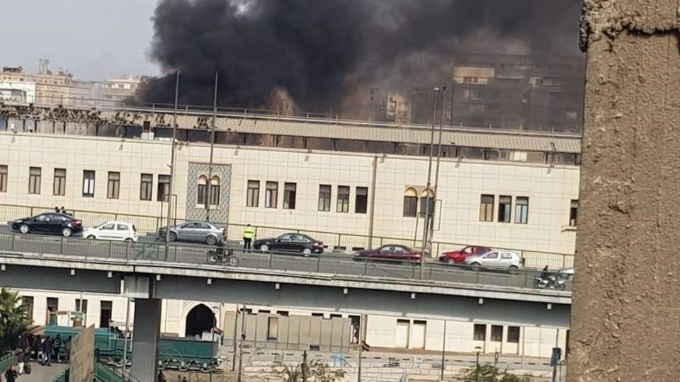 حادث حريق محطة رمسيس بالقاهرة