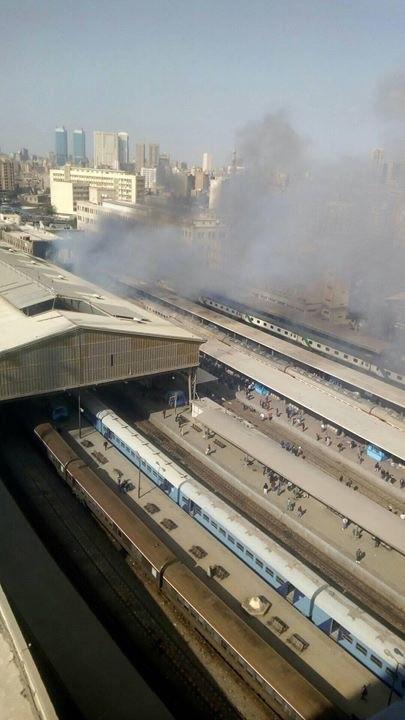 صور حادث قطار محطة رمسيس بالقاهرة 