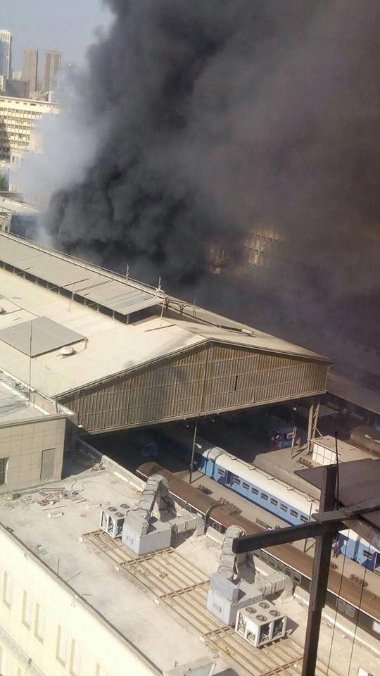 صور حادث قطار محطة رمسيس بالقاهرة 