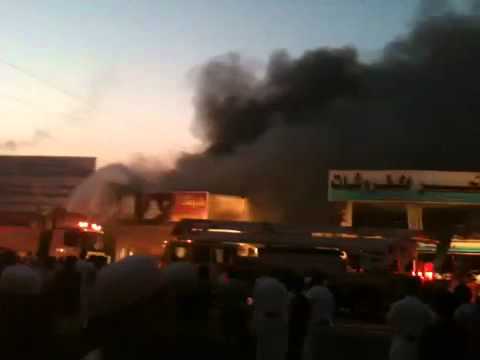 نشوب حريق في سوق بالشرقية والدفع بـ 5 سيارات إطفاء