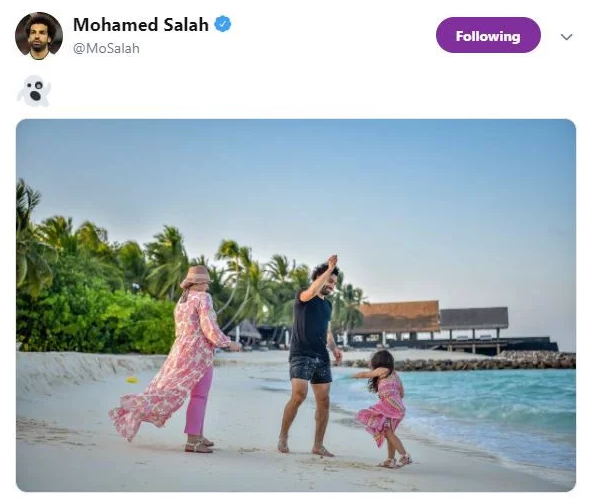 محمد صلاح يواصل الاحتفال بالفوز أمام توتنهام أخرى مع عائلته 2 dsadasgf