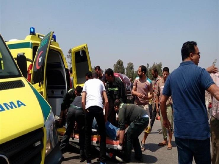 إصابة 14 شخص في حادث بطريق أبو كبير فاقوس