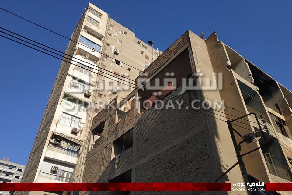 محمد الصافي يكشف الأضرار الأولى لانفجار شقة بالزقازيق