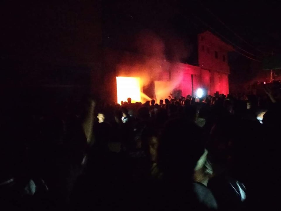 حريق مروع يلتهم ورشة نجارة بالشرقية