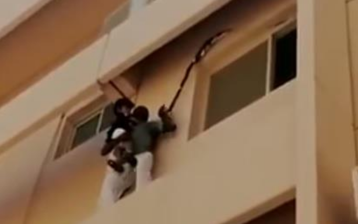 إنقاذ طفلين قبل سقوطهما من الدور السادس بالشرقية 8 الشرقية