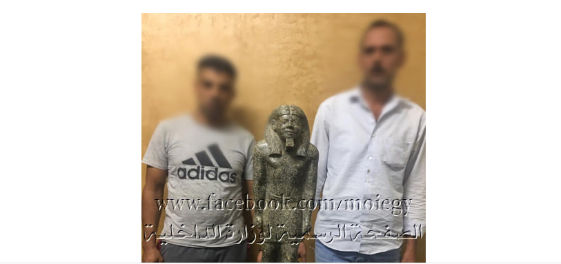 ضبط شخصين بالشرقية بحوزتهما تمثال أثري 9 تنتننت