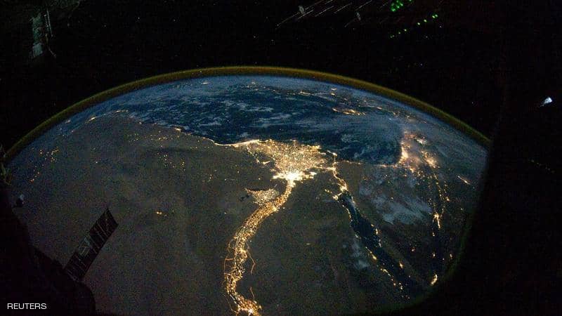 ناسا تنشر صورة ليلية لمصر 1 ناسا