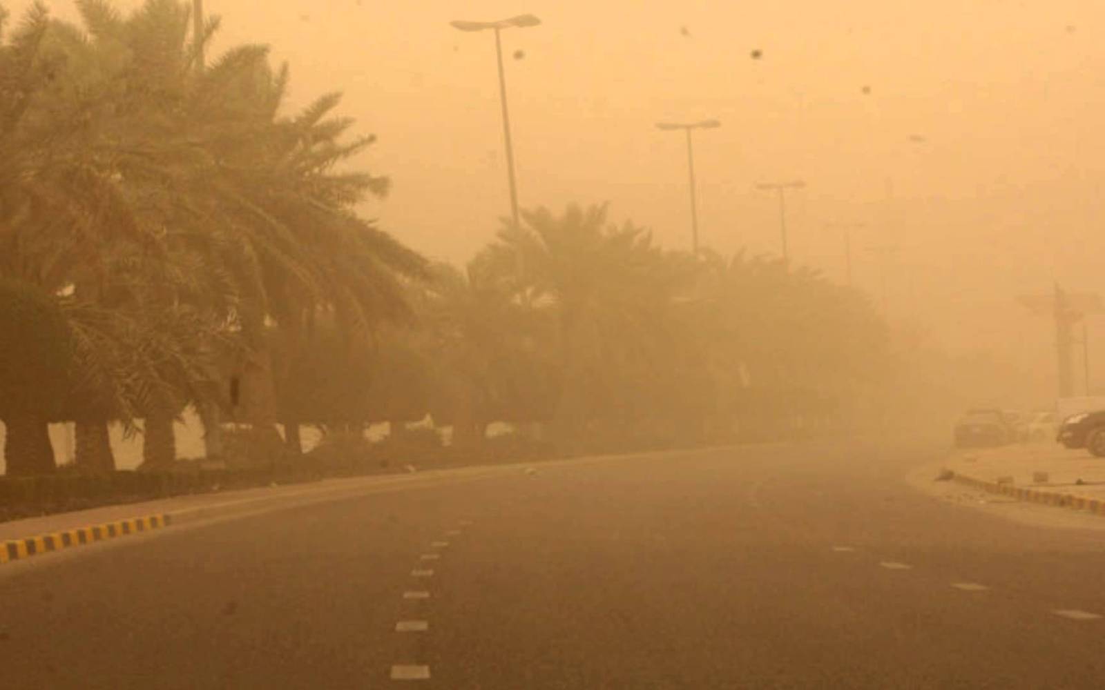 البيئة تحذر كبار السن والأطفال وأصحاب الأمراض الصدرية من هواء اليوم 1 أتربة