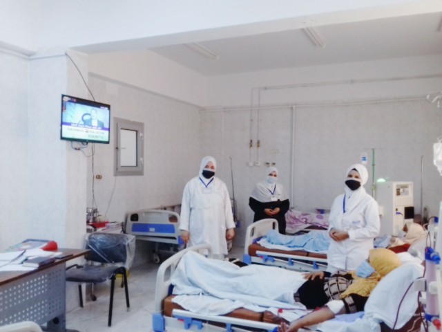 وحدة الغسيل الكلوي والحضانات بمستشفى أبو حماد واستبدالها بأسرة عزل 1
