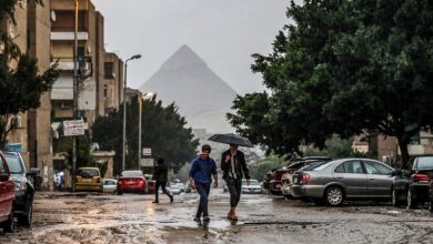 سقوط أمطار الخميس