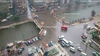 خريطة سقوط الأمطار على مصر