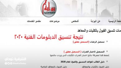 نتيجة تنسيق طلاب الدبلومات الفنية