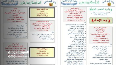 وظائف شاغرة 2021 .. القوى العاملة تعلن عن توفير 2998 فرصة عمل "محاسبين وفنيين ومشرفين وعمال" برواتب تصل 4000 جنيه 24 وظائف شاغرة 2021