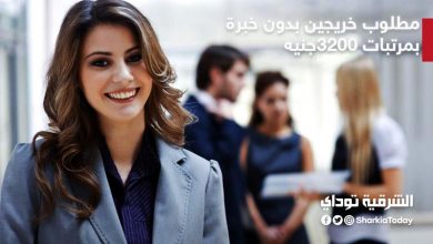 فرص عمل للخريجين بدون خبرة بمرتبات 3200جنيه وإليكم 7 إعلانات وظائف متاحة جديدة 17 الخريجين