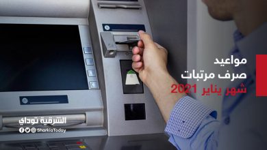 مواعيد صرف مرتبات شهر يناير 2021