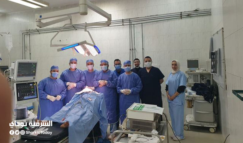 فريق طبي بمستشفيات جامعة الزقازيق ينجح في استخراج سيخ حديد من جمجمة طفل