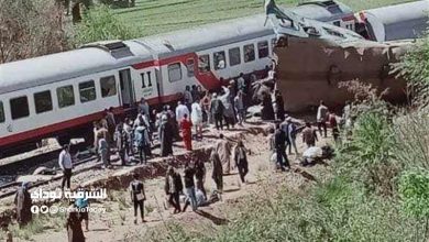 قلبه حجر.. ضبط لص يسرق جثث ومصابي حادث قطار سوهاج 17 قطار سوهاج