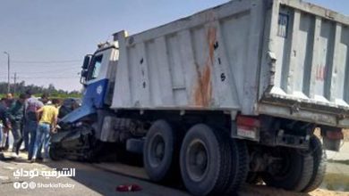 مصرع أب وأم وطفليهما إثر حادث مروع في الشرقية1