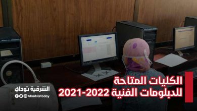 الكليات المتاحة للدبلومات الفنية 2021-2022
