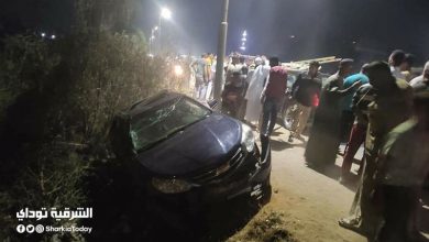 تفاصيل انقلاب سيارة زفاف عروسين من أعلى كوبري في الشرقية (صور) 2 تفاصيل انقلاب سيارة زفاف عروسين