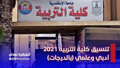 تنسيق كلية التربية 2021 أدبي وعلمي (بالدرجات)