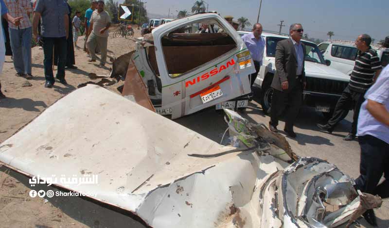 مصرع وإصابة 6 أشخاص في حادث تصادم في العاشر من رمضان 1 حادث تصادم في العاشر من رمضان