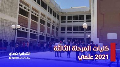 كليات المرحلة الثالثة 2021 علمي "رياضيات وعلوم" قائمة كاملة 1 كليات المرحلة الثالثة 2021 علمي