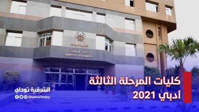 كليات المرحلة الثالثة أدبي 2021
