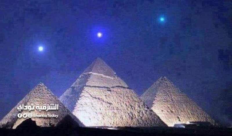 البحوث الفلكية تكشف حقيقة صورة اصطفاف 3 كواكب فوق أهرامات الجيزة 1 اصطفاف 3 كواكب فوق أهرامات الجيزة