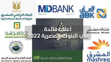 أعلى فائدة في البنوك المصرية 2022.. أفضل شهادات ادخار في 8 بنوك