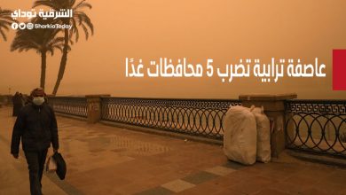عاصفة ترابية تضرب 5 محافظات