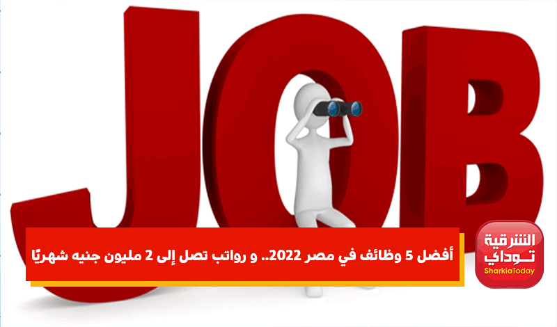 أفضل 5 وظائف في مصر 2022