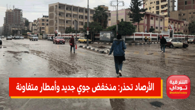 الأرصاد تحذر: منخفض جوي جديد وأمطار متفاونة الشدة خلال ساعات (فيديو) 10 الأرصاد تحذر: منخفض جوي جديد وأمطار متفاونة الشدة خلال ساعات (فيديو)