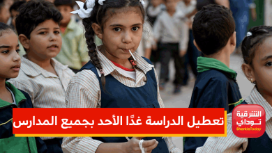 بيان عاجل من مجلس الوزراء بشأن تعطيل الدراسة غدًا الأحد بجميع المدارس 8 تعطيل الدراسة غدًا الأحد بجميع المدارس 1