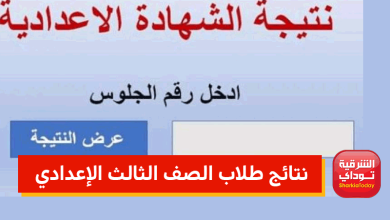 نتائج طلاب الثالث الإعدادي