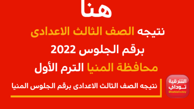 نتيجه الصف الثالث الاعدادى برقم الجلوس 2022 محافظة المنيا الترم الأول.. "لينك مباشر وسريع" 9 نتيجه-الصف-الثالث-الاعدادى-برقم-الجلوس-2022-محافظة-المنيا-الترم-الأول-5