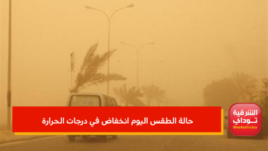 رمال ورياح شديدة.. حالة الطقس اليوم انخفاض في درجات الحرارة 3 حالة الطقس اليوم