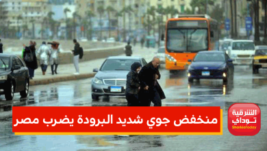 منخفض جوي شديد البرودة يضرب مصر