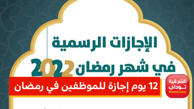 12 يوم إجازة للموظفين في رمضان 1 12 يوم إجازة للموظفين في رمضان