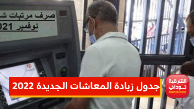 جدول زيادة المعاشات الجديدة 2022